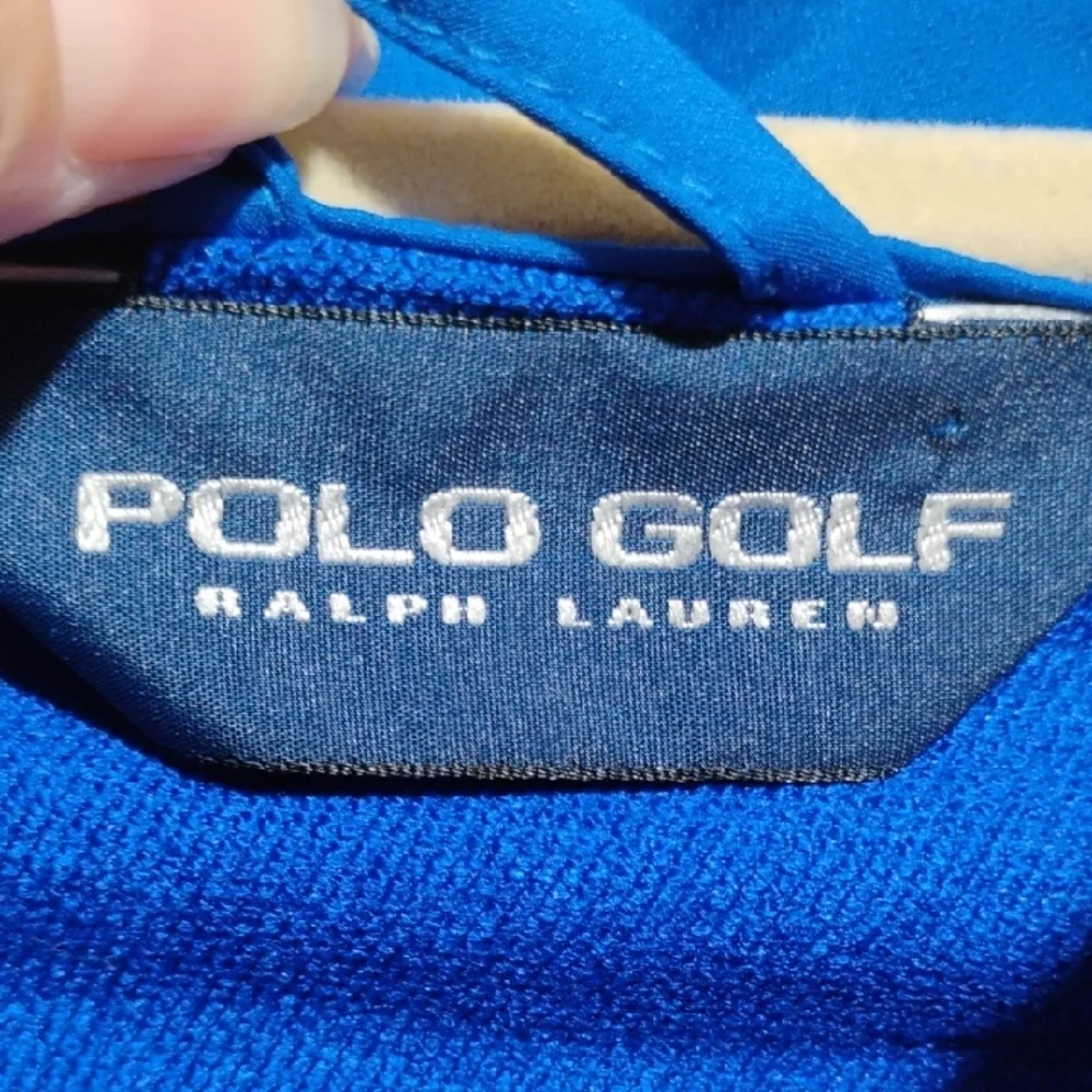 (X5) SALE! Polo Ralph Lauren Polo Golf Blue Zip Up Vest Sz.XL Worn Once Unisex